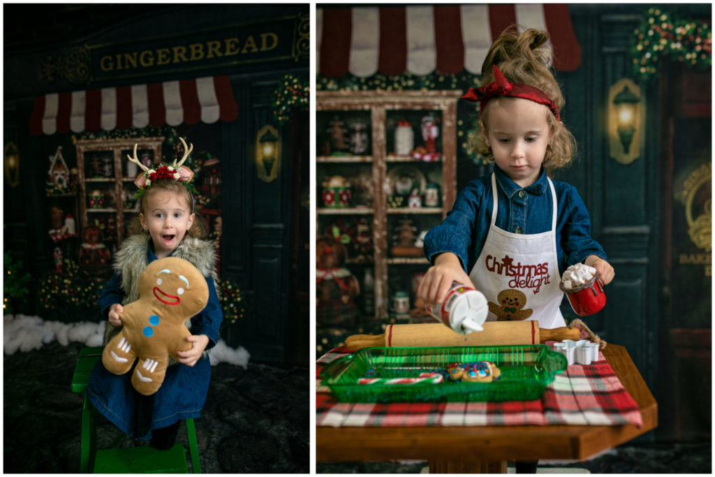 Indoor Christmas minis, family photographer